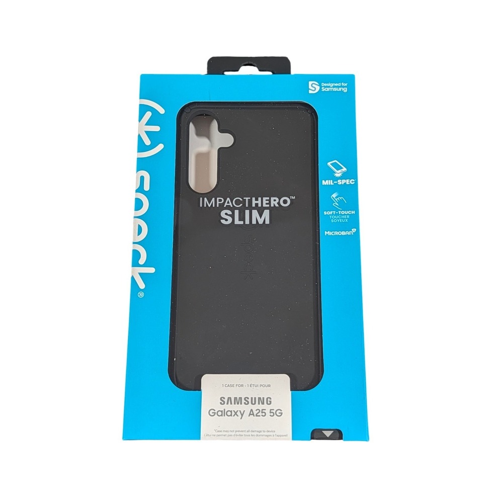 Aa6O Speck ImpactHero‎ Slim Case for Samsung Galaxy A25 5G - Black